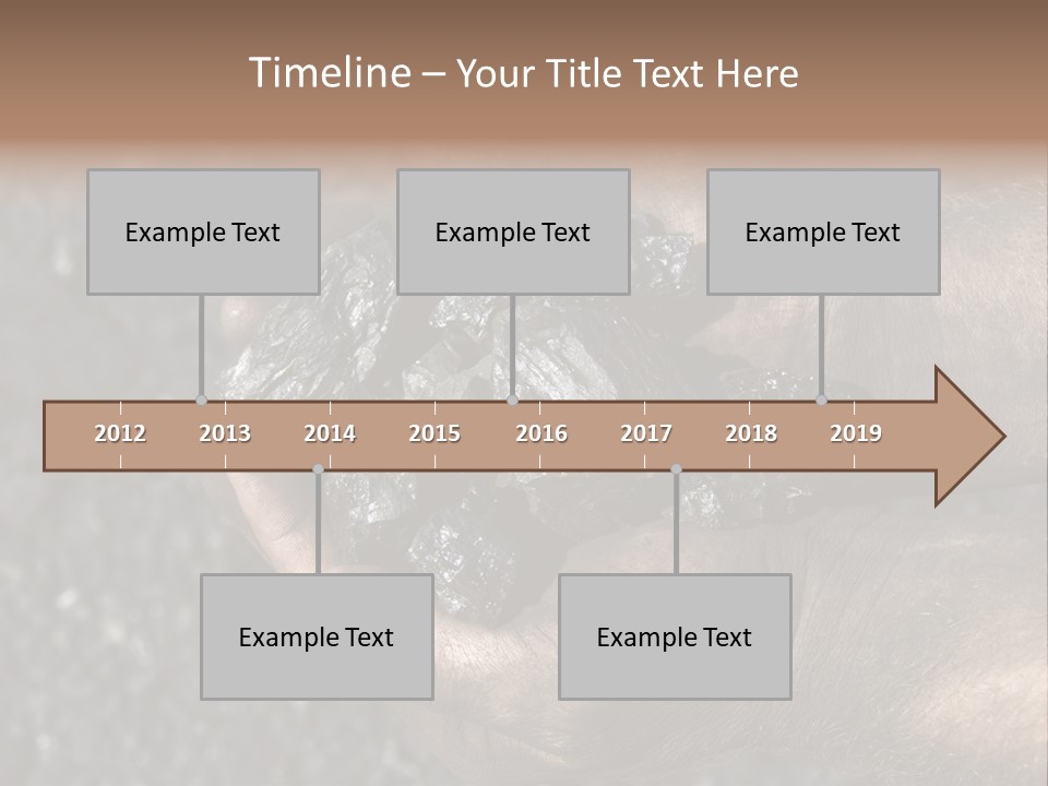 An Open Cast Mine Manufacture Asia PowerPoint Template