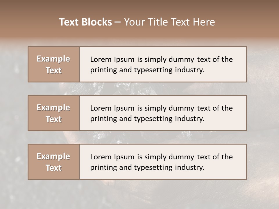 An Open Cast Mine Manufacture Asia PowerPoint Template