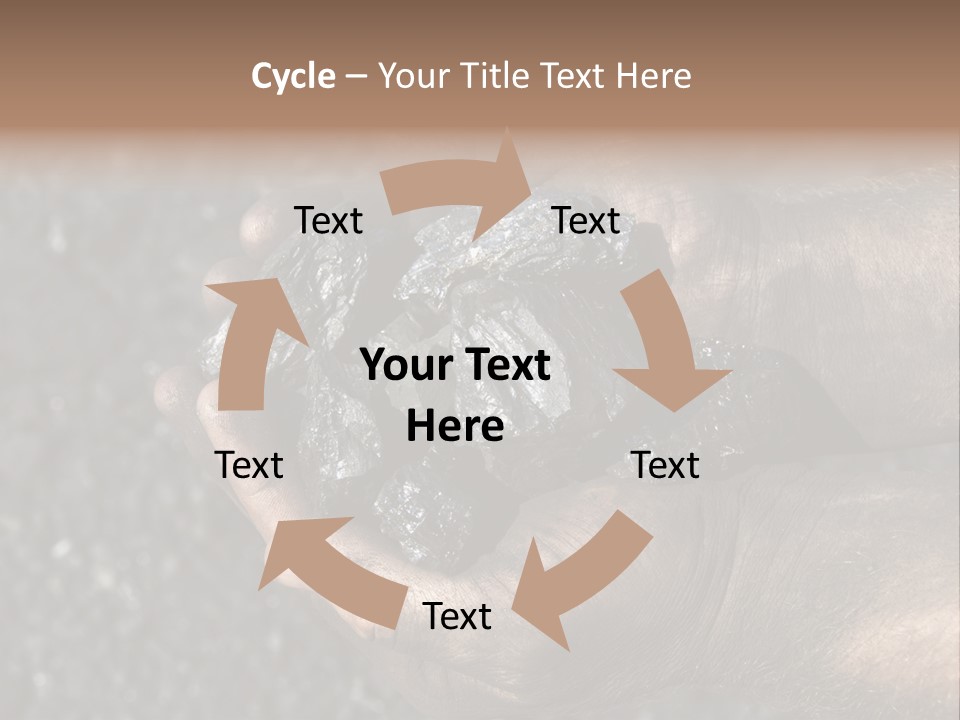 An Open Cast Mine Manufacture Asia PowerPoint Template