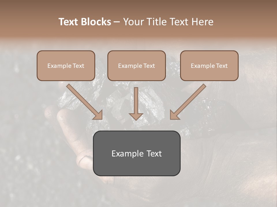 An Open Cast Mine Manufacture Asia PowerPoint Template