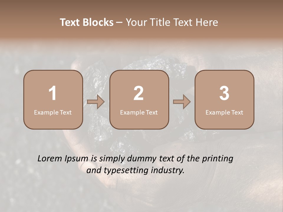 An Open Cast Mine Manufacture Asia PowerPoint Template