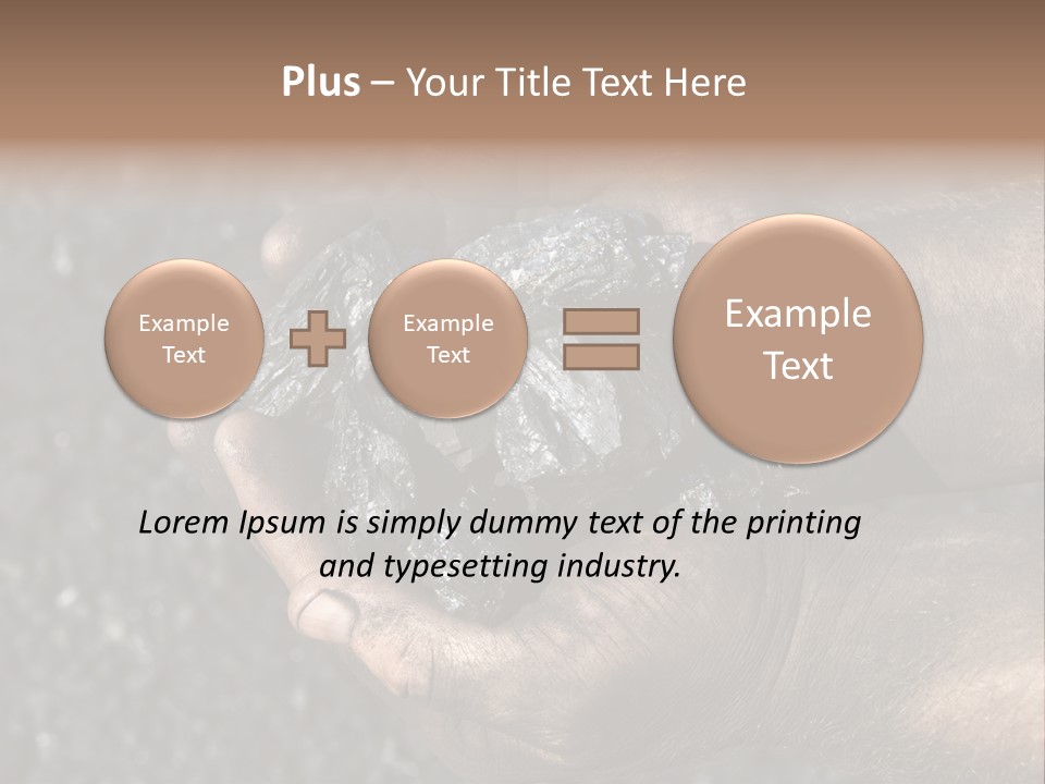 An Open Cast Mine Manufacture Asia PowerPoint Template