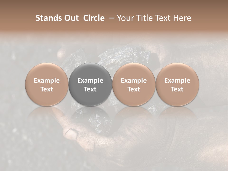 An Open Cast Mine Manufacture Asia PowerPoint Template