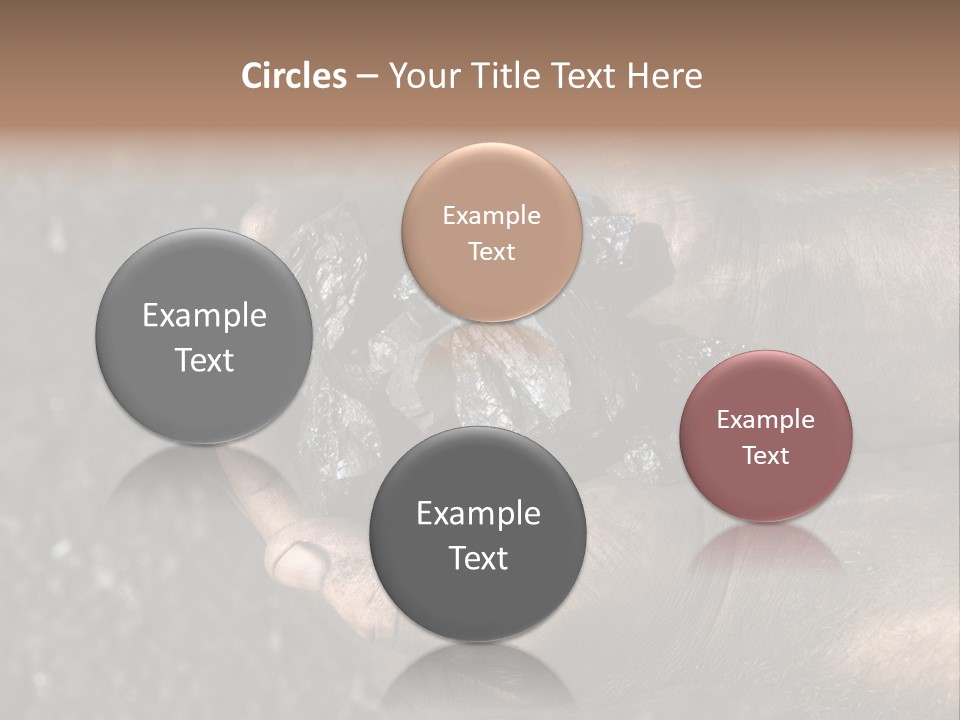 An Open Cast Mine Manufacture Asia PowerPoint Template