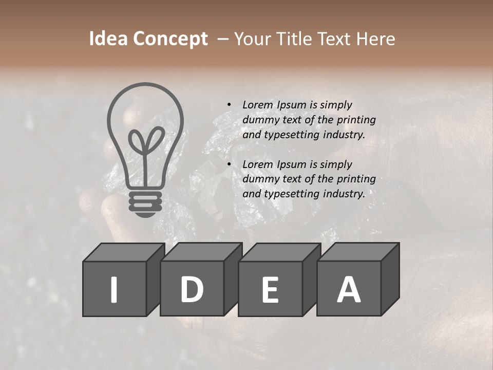 An Open Cast Mine Manufacture Asia PowerPoint Template