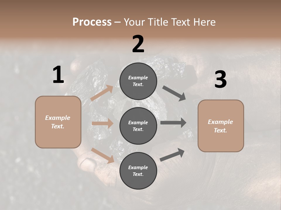 An Open Cast Mine Manufacture Asia PowerPoint Template