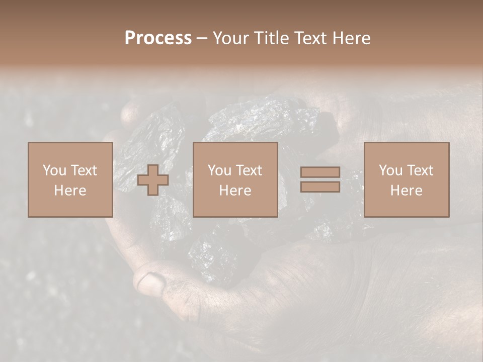 An Open Cast Mine Manufacture Asia PowerPoint Template
