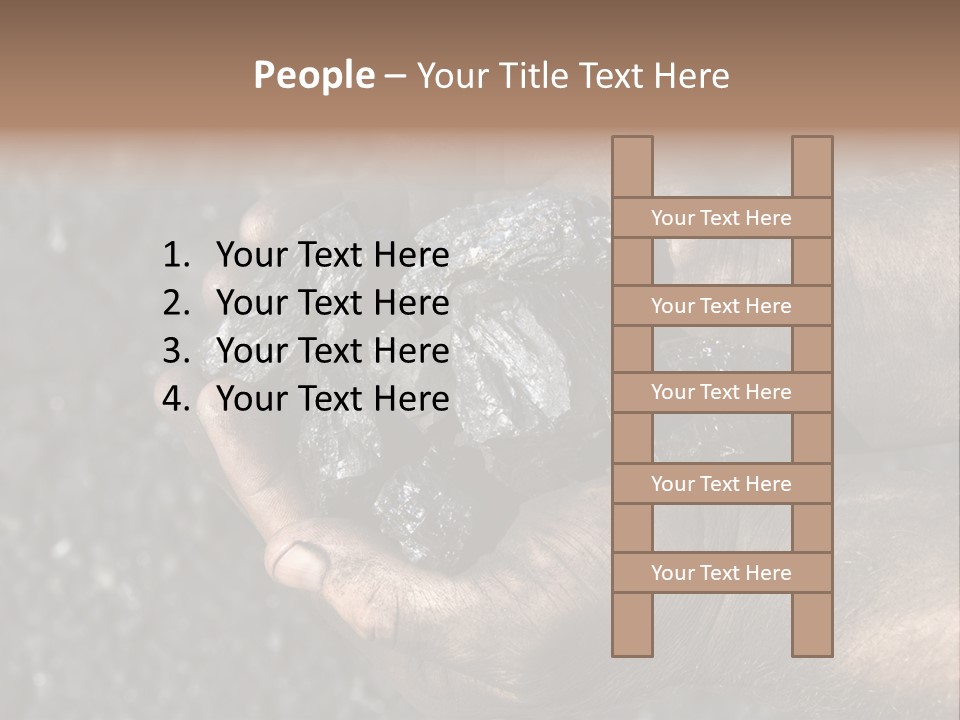 An Open Cast Mine Manufacture Asia PowerPoint Template
