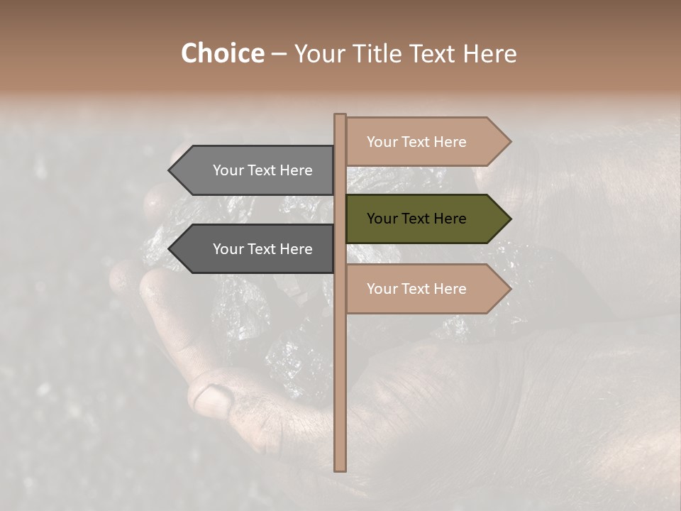 An Open Cast Mine Manufacture Asia PowerPoint Template
