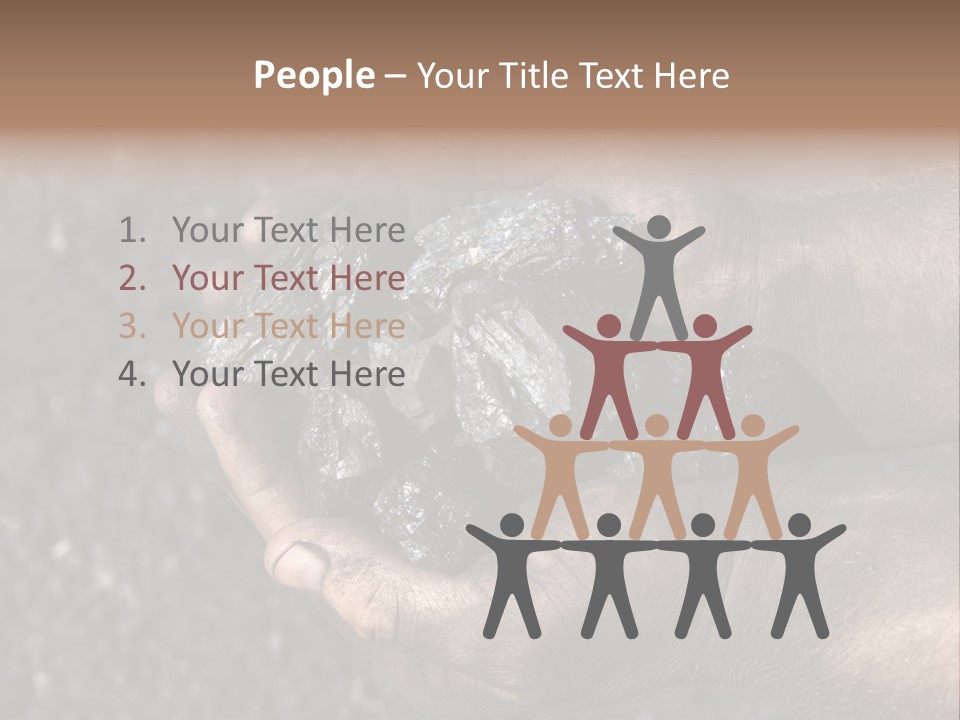 An Open Cast Mine Manufacture Asia PowerPoint Template