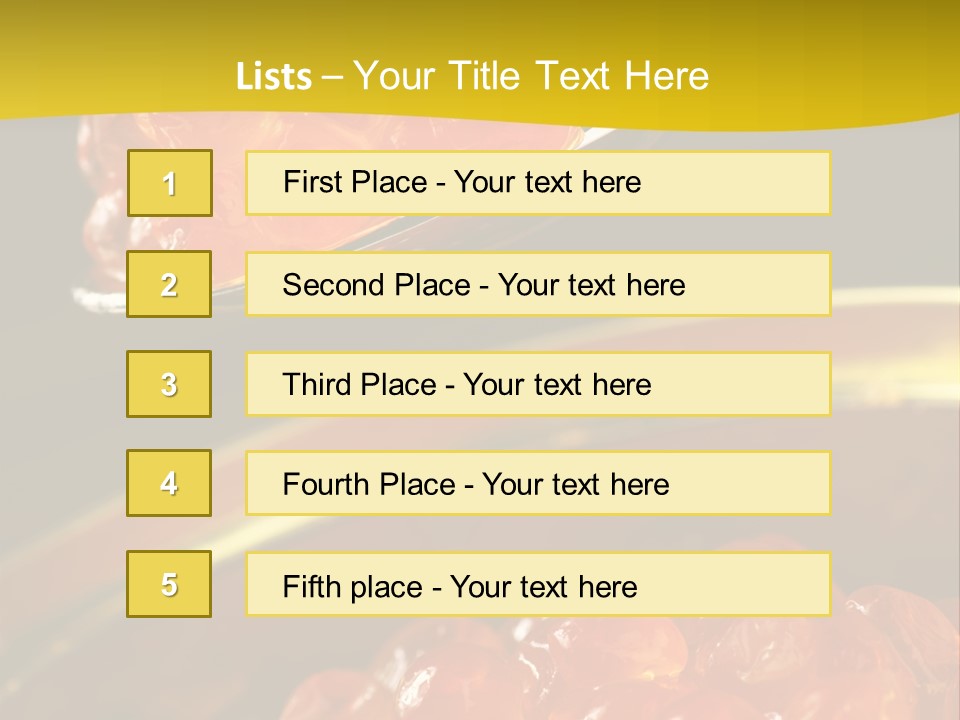 Cuisine Nutrition Healthy PowerPoint Template