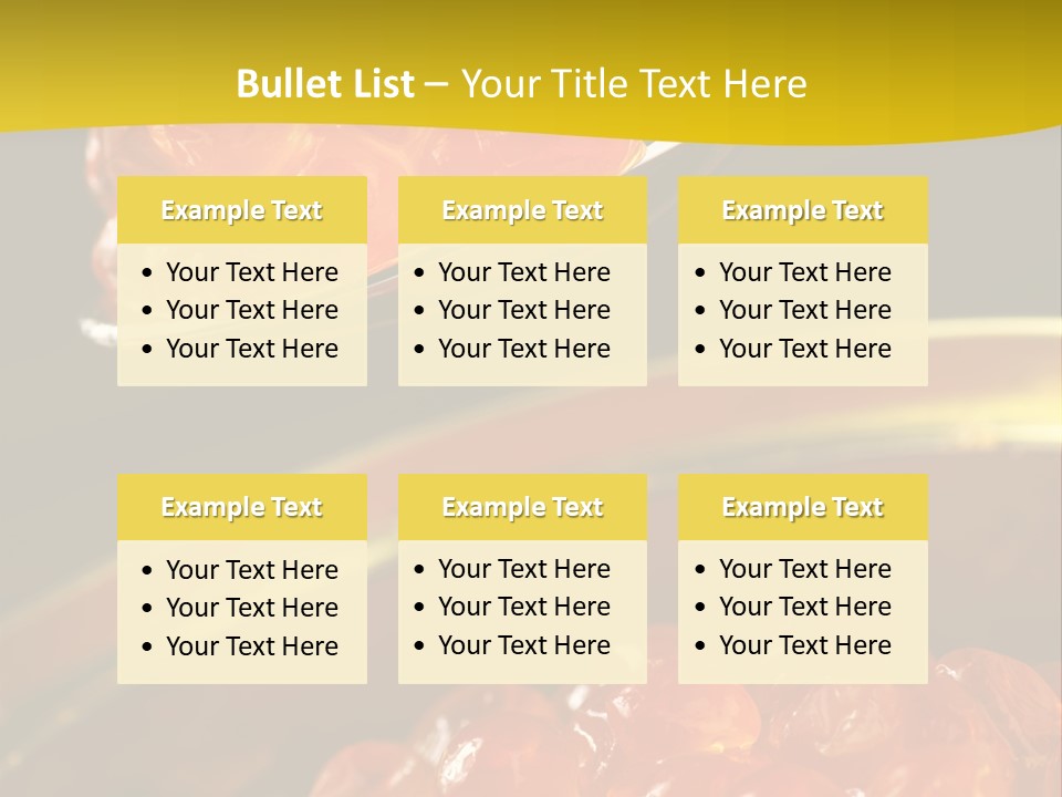Cuisine Nutrition Healthy PowerPoint Template
