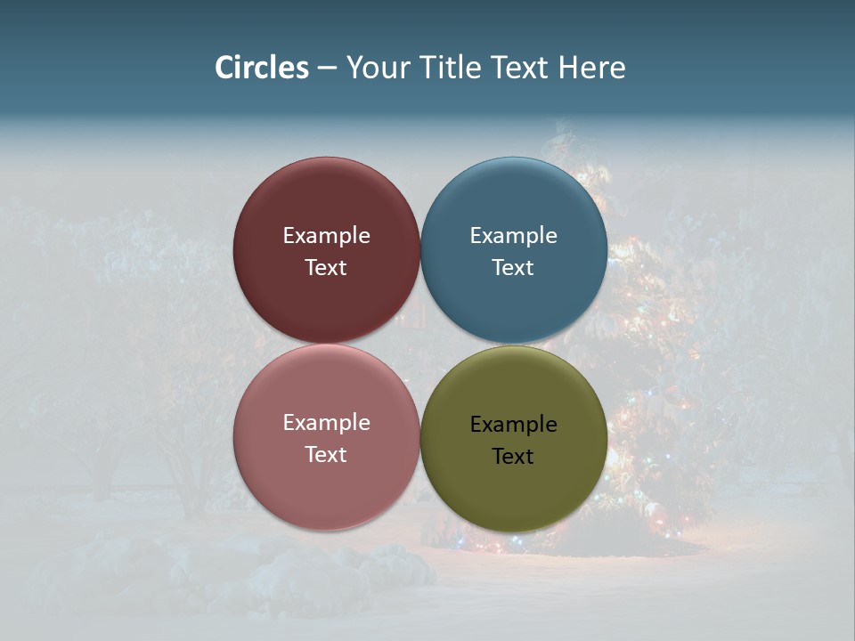 Nobody Holiday Tree PowerPoint Template