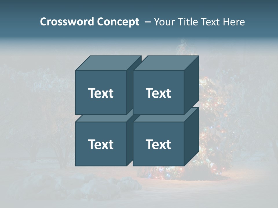 Nobody Holiday Tree PowerPoint Template