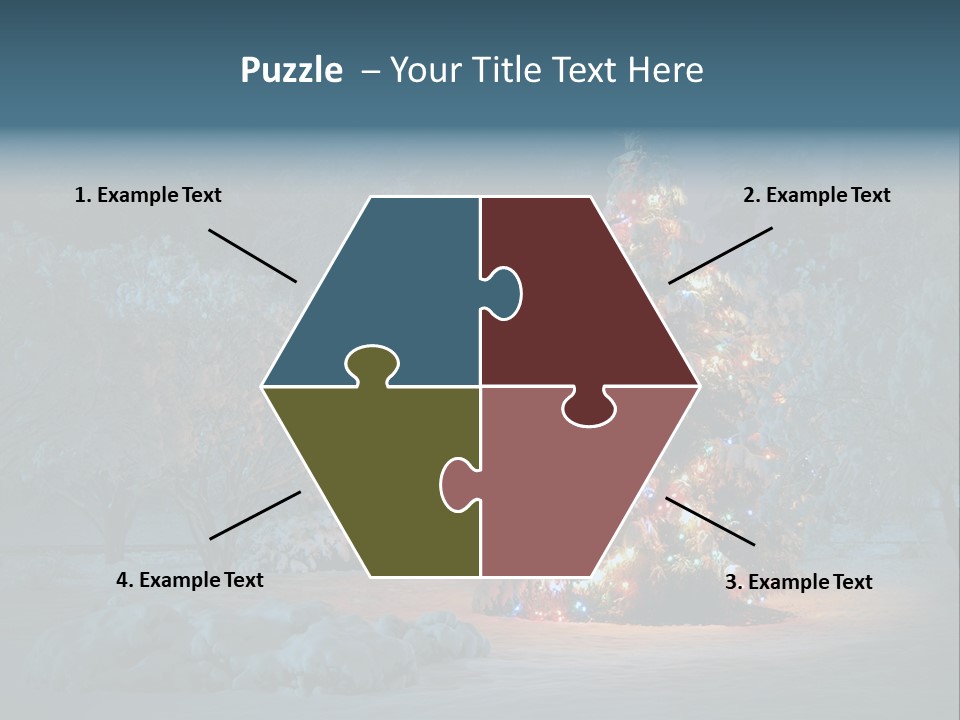 Nobody Holiday Tree PowerPoint Template