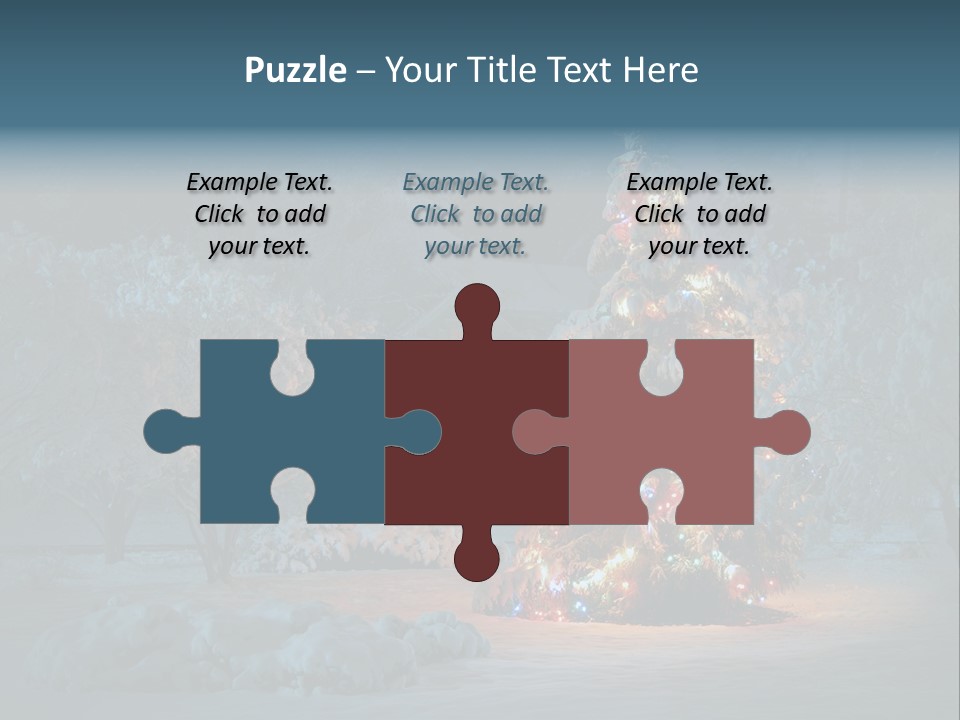 Nobody Holiday Tree PowerPoint Template