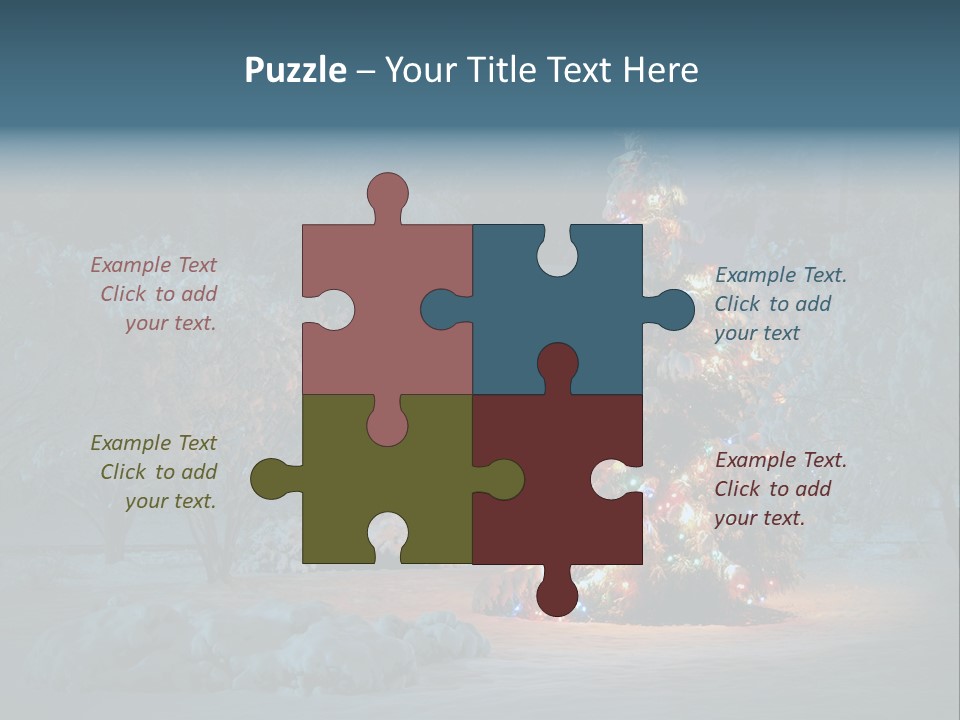 Nobody Holiday Tree PowerPoint Template