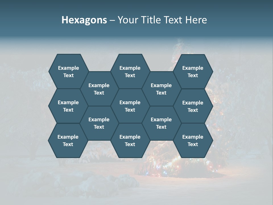 Nobody Holiday Tree PowerPoint Template