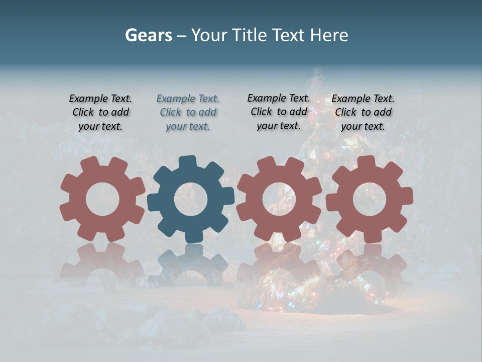 Nobody Holiday Tree PowerPoint Template