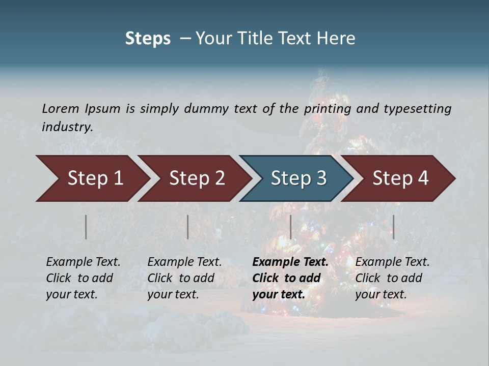 Nobody Holiday Tree PowerPoint Template