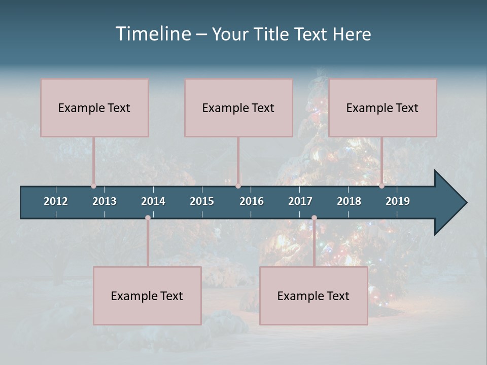 Nobody Holiday Tree PowerPoint Template