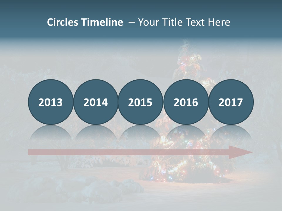 Nobody Holiday Tree PowerPoint Template