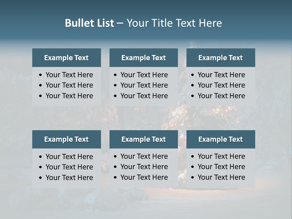 Nobody Holiday Tree PowerPoint Template