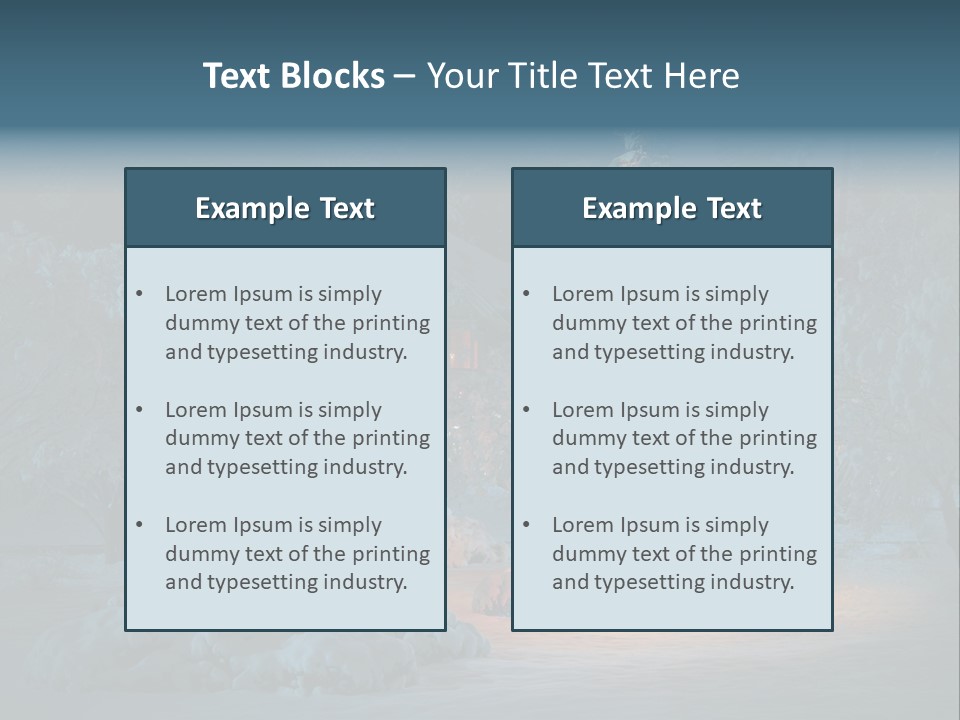 Nobody Holiday Tree PowerPoint Template