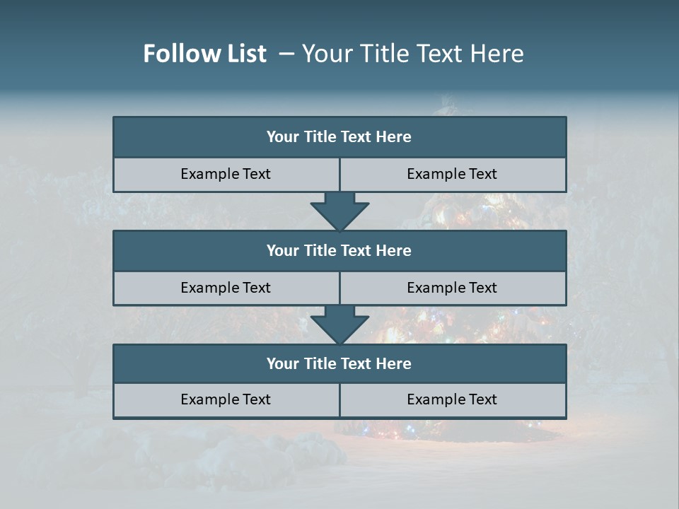 Nobody Holiday Tree PowerPoint Template