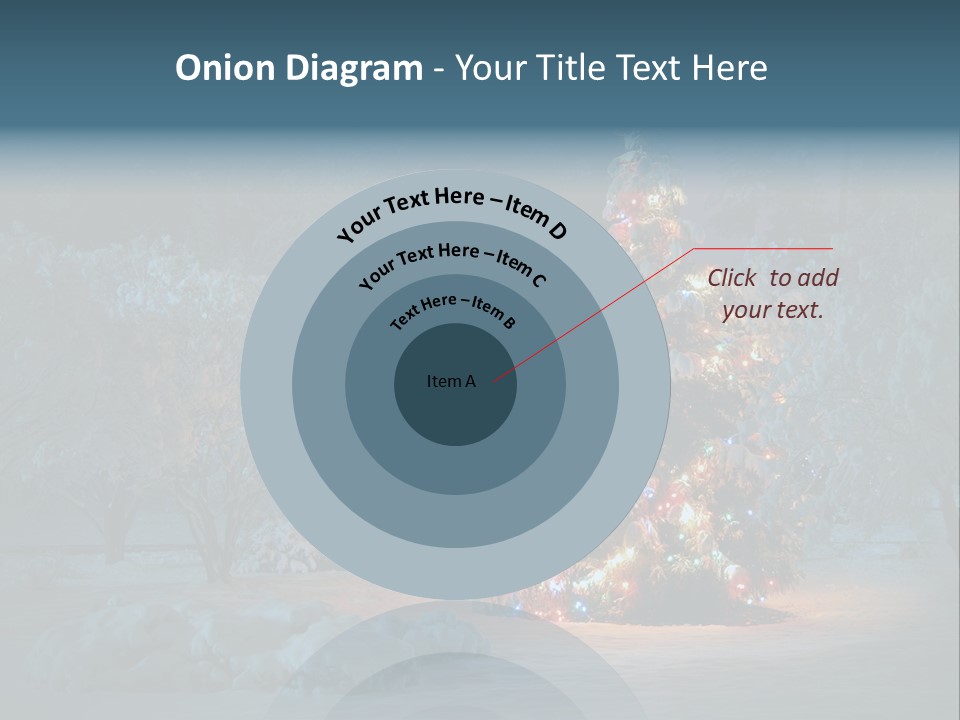 Nobody Holiday Tree PowerPoint Template