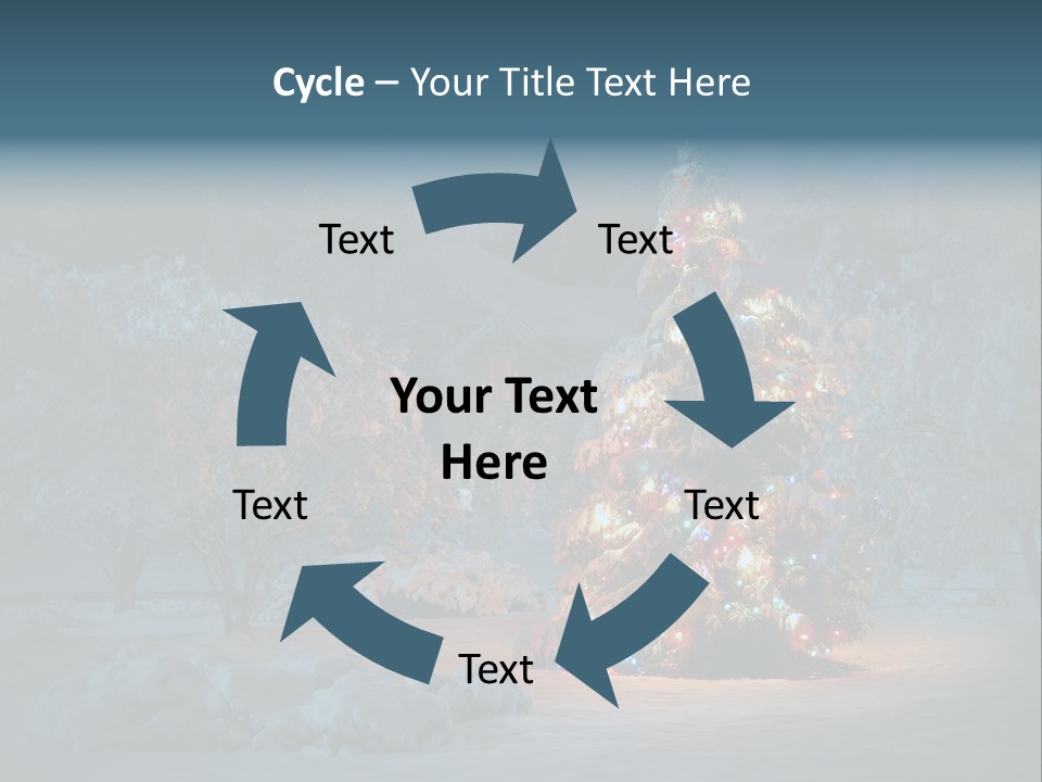 Nobody Holiday Tree PowerPoint Template