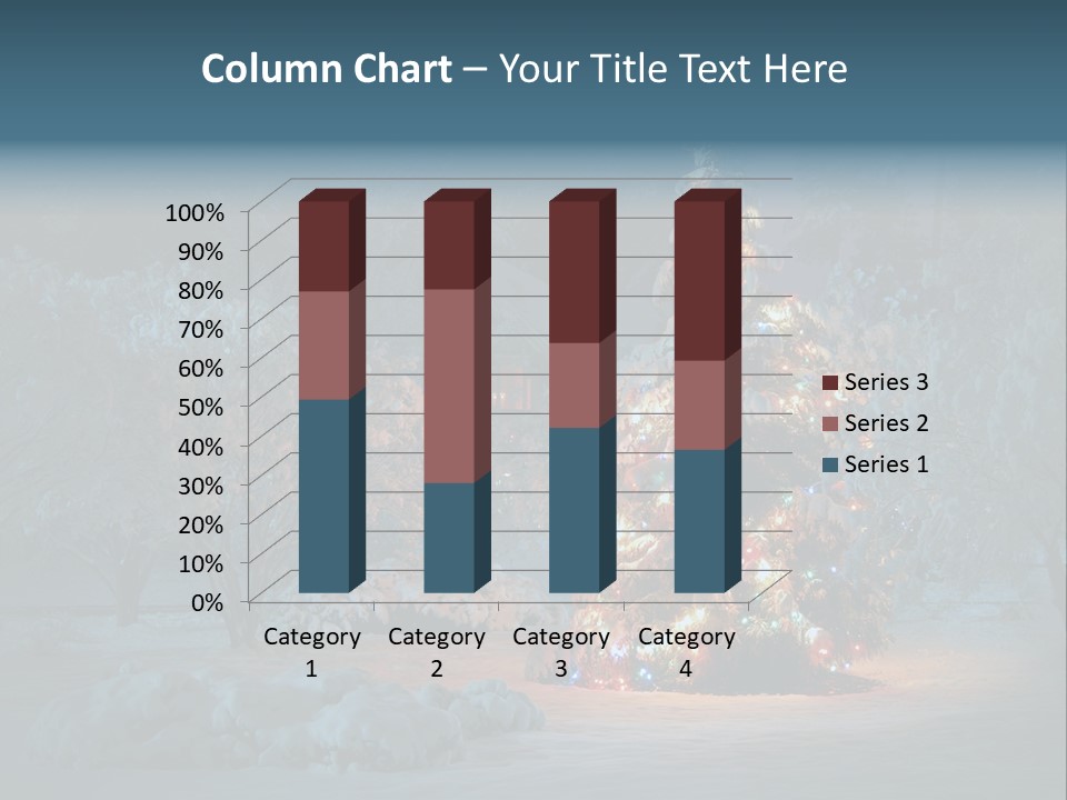 Nobody Holiday Tree PowerPoint Template