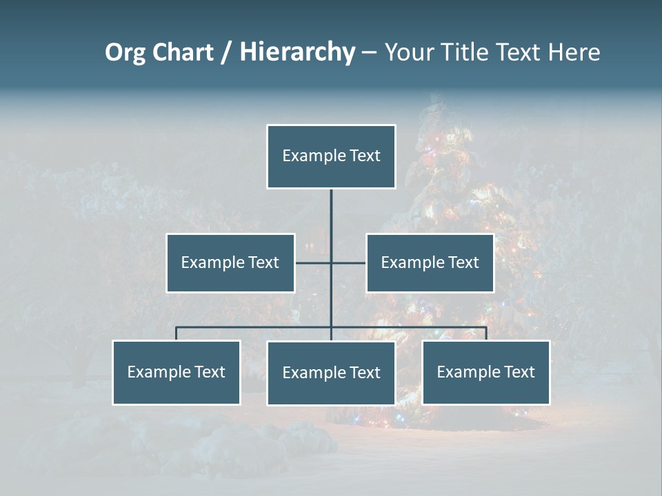 Nobody Holiday Tree PowerPoint Template