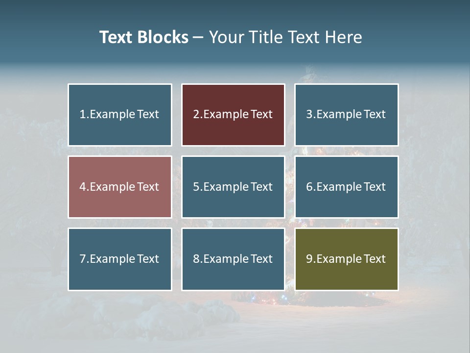 Nobody Holiday Tree PowerPoint Template