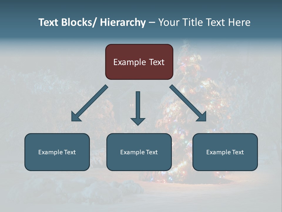 Nobody Holiday Tree PowerPoint Template