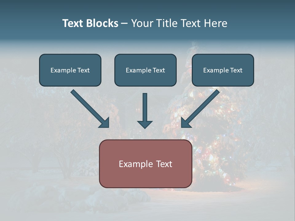 Nobody Holiday Tree PowerPoint Template