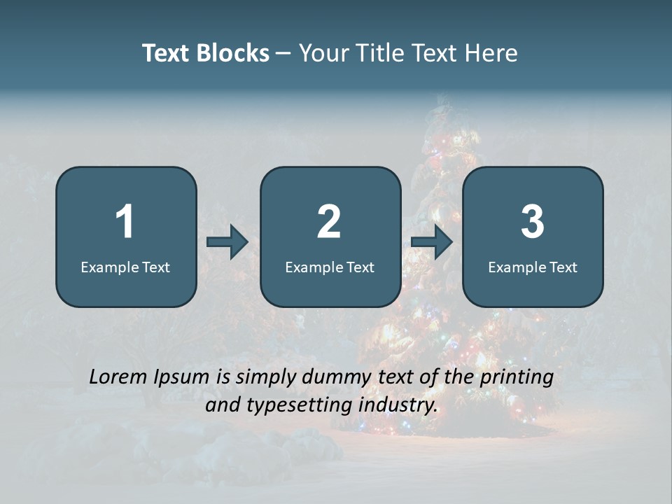 Nobody Holiday Tree PowerPoint Template