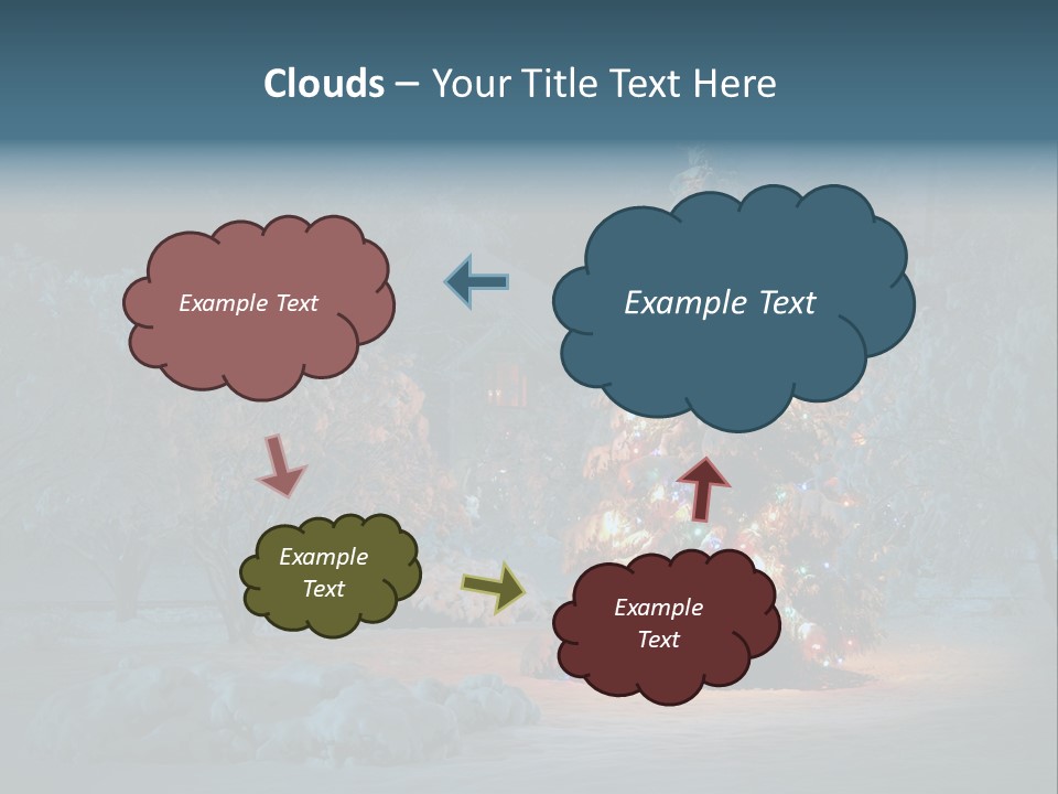 Nobody Holiday Tree PowerPoint Template