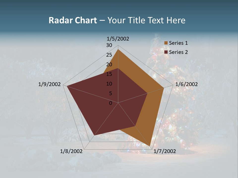 Nobody Holiday Tree PowerPoint Template