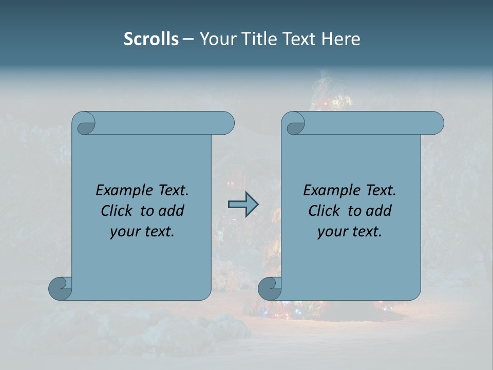 Nobody Holiday Tree PowerPoint Template