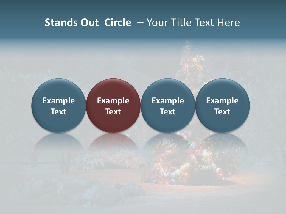 Nobody Holiday Tree PowerPoint Template