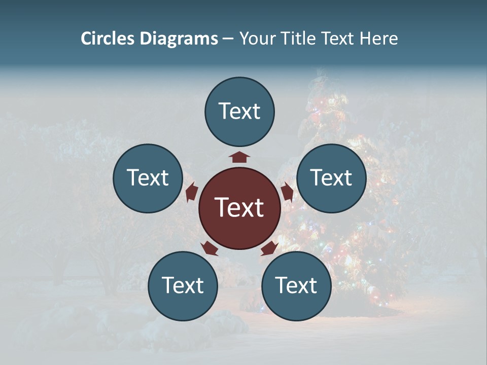 Nobody Holiday Tree PowerPoint Template