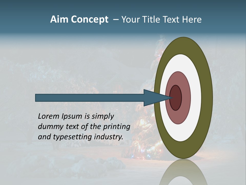 Nobody Holiday Tree PowerPoint Template