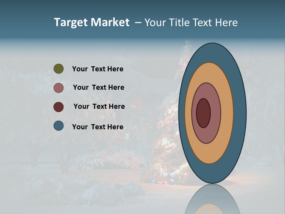 Nobody Holiday Tree PowerPoint Template