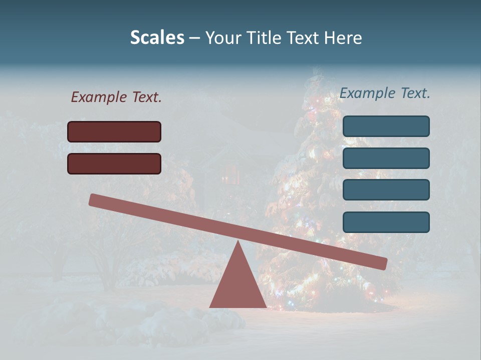 Nobody Holiday Tree PowerPoint Template