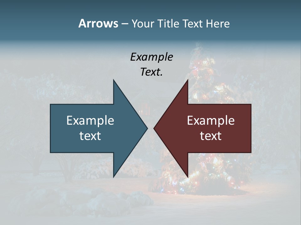 Nobody Holiday Tree PowerPoint Template