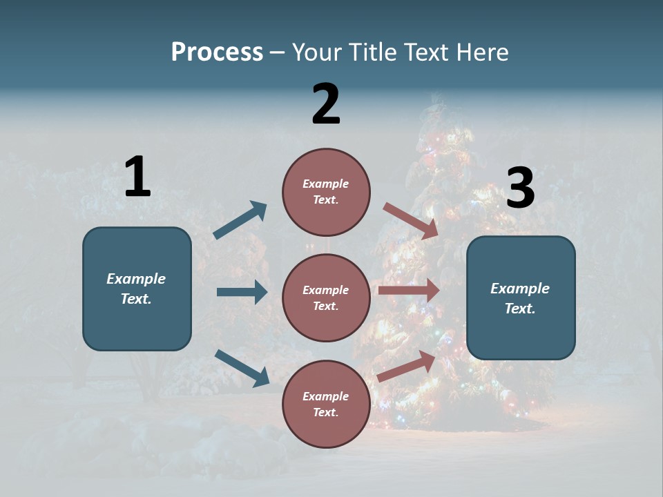 Nobody Holiday Tree PowerPoint Template