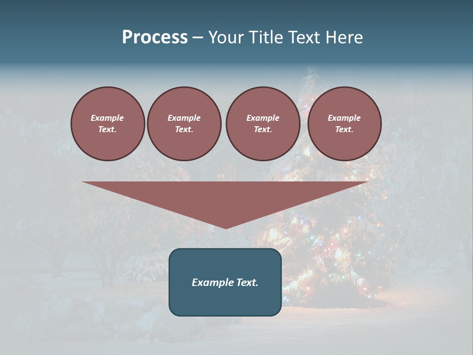 Nobody Holiday Tree PowerPoint Template