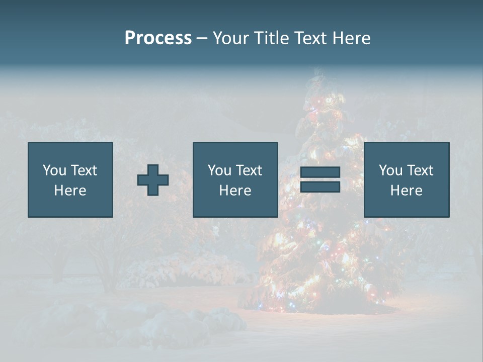 Nobody Holiday Tree PowerPoint Template
