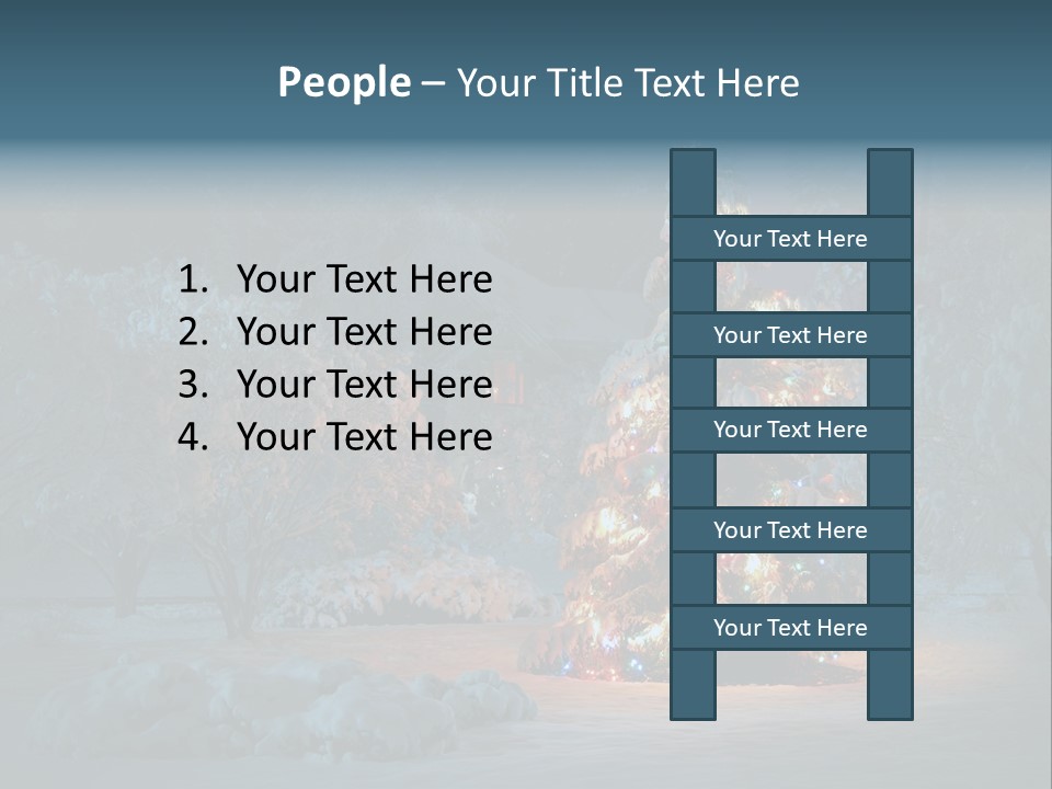 Nobody Holiday Tree PowerPoint Template